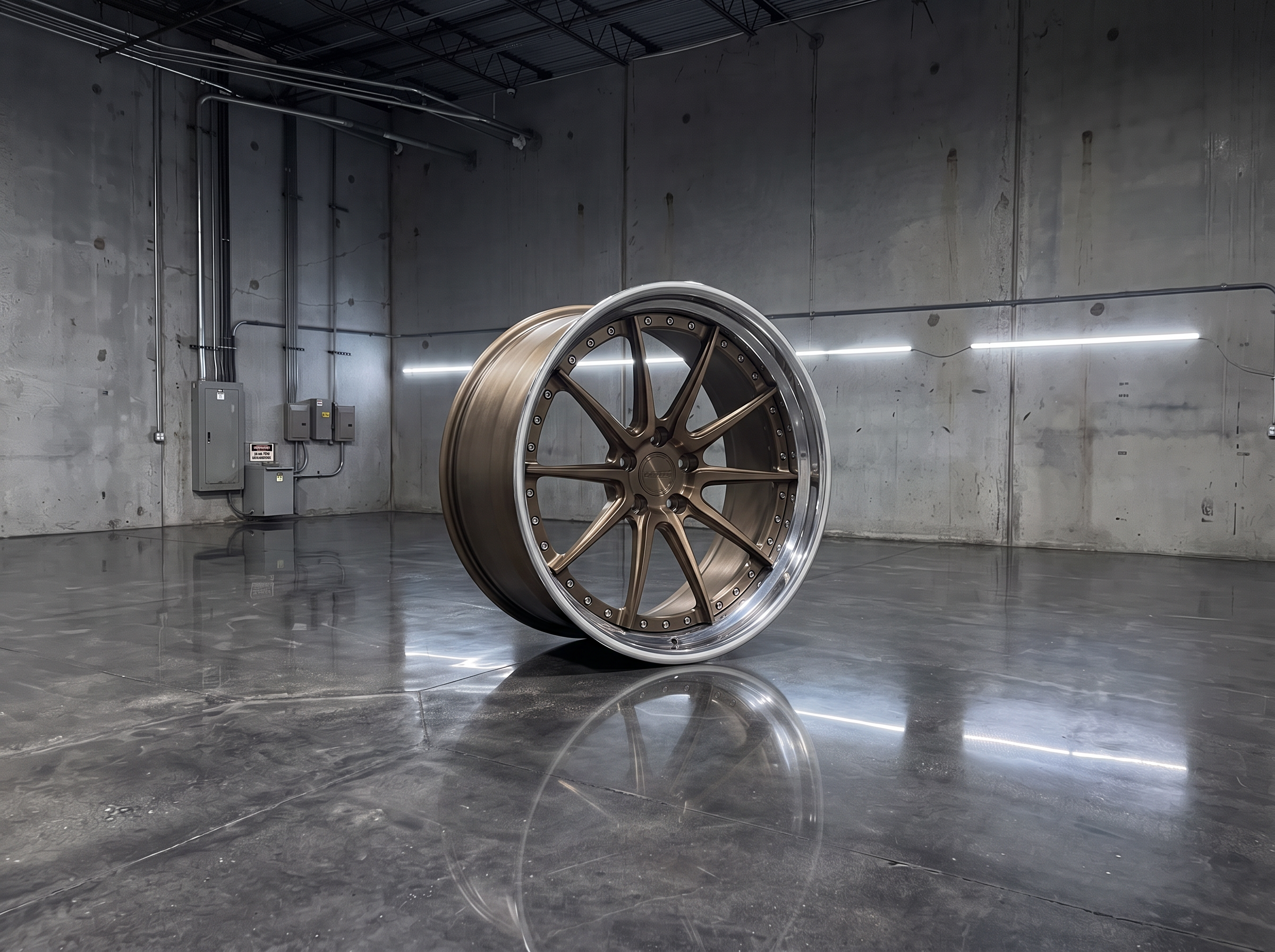 Custom multi-piece forged wheels and bespoke wheel manufacturing in Houston, TX. High-end forged wheel installation, custom offsets, and performance tires for luxury vehicles and sports cars.