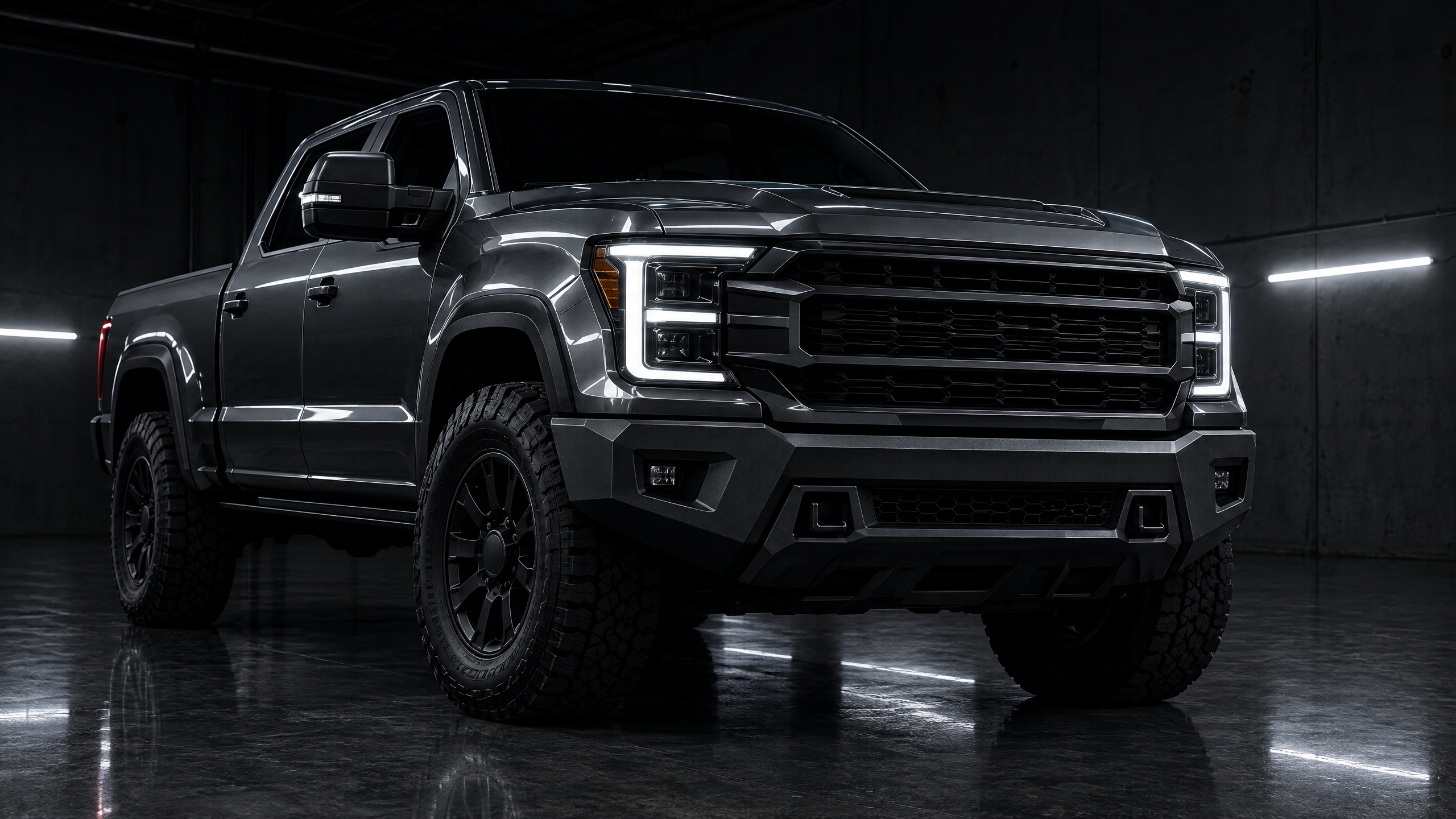 Seamless aftermarket steel bumper fitment and custom off-road truck styling in Houston. Aggressive, factory-fit front-end utility upgrades for heavy-duty 4x4s.