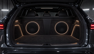 Custom car audio installation and OEM-integrated subwoofers in Houston, Texas