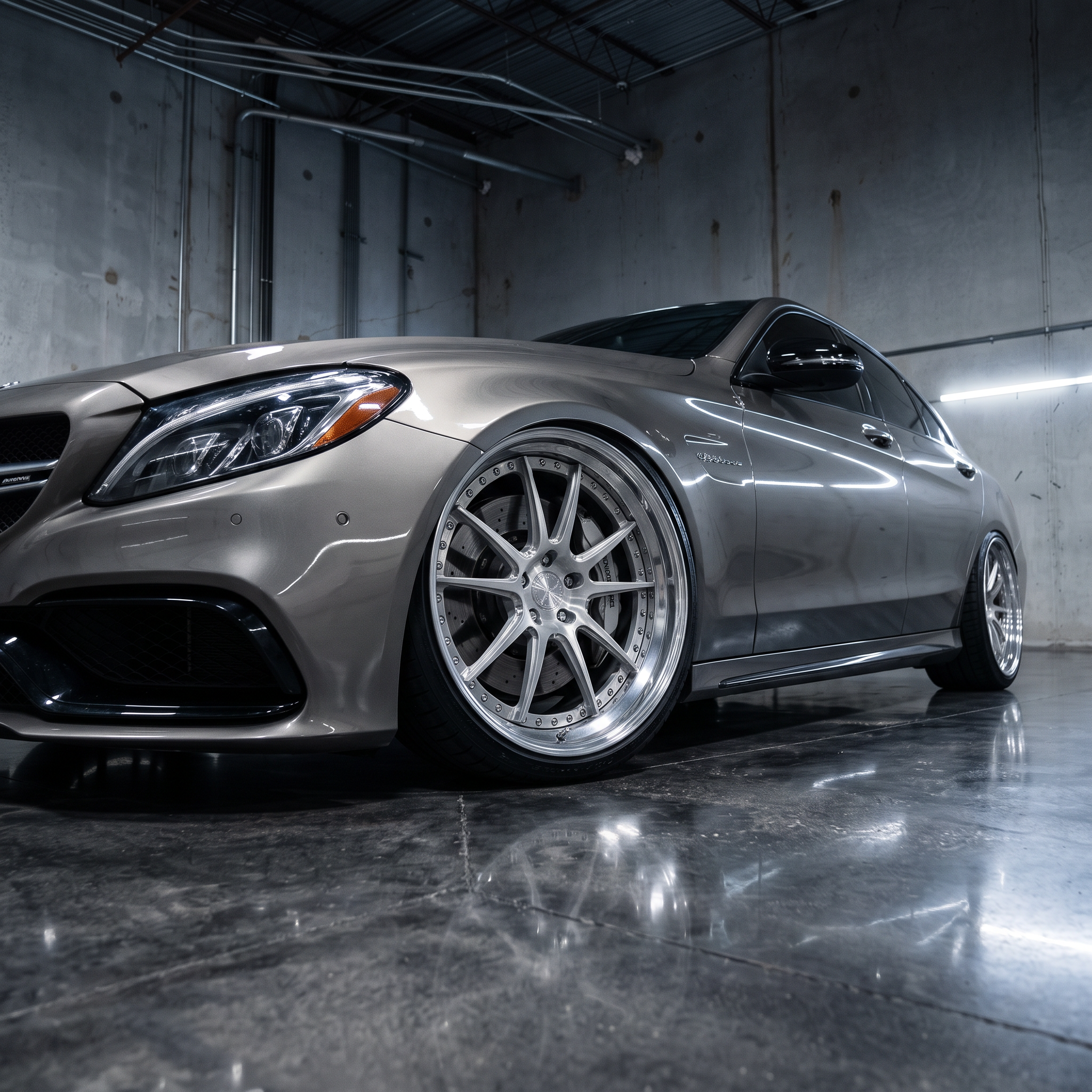 Complete wheel and suspension packages in Houston, Texas. Coordinated lowering springs, coilover installation, and custom wheel fitment designed to achieve the ultimate vehicle stance.