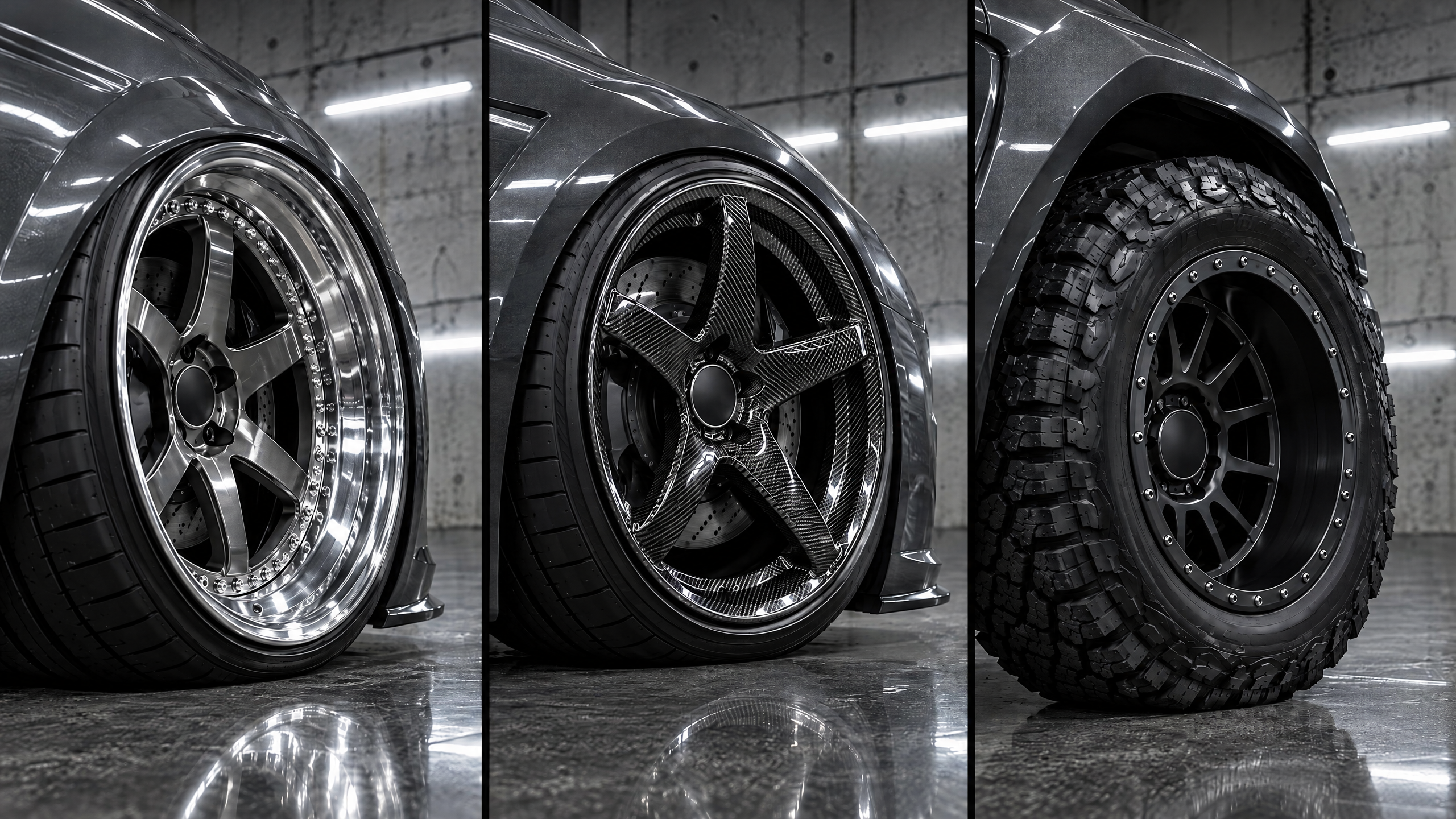 Custom wheel and tire fitment calculator and installation in Houston, Texas