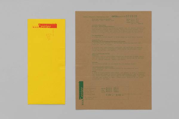 Final Projects: Group III - Open House / Open Studio Invite