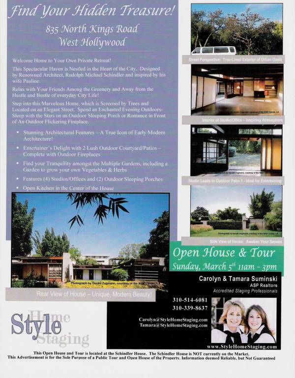 Schindler House for sale