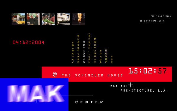 2004 MAK Center Website Proofs