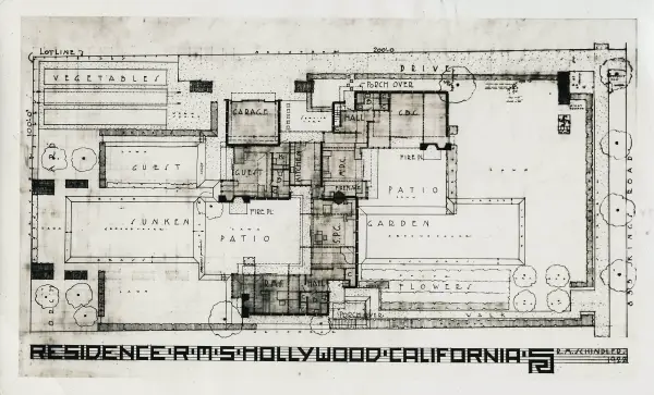 Schindler House Plans