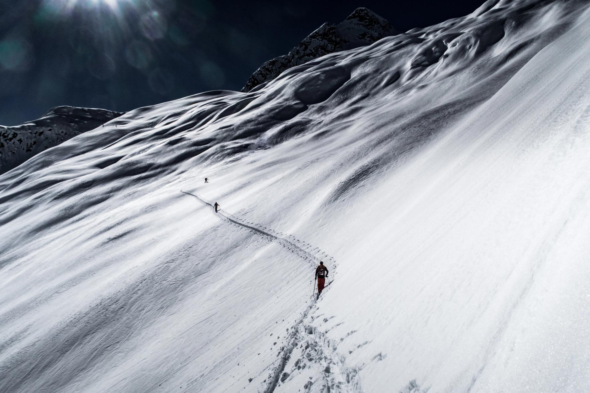 You should stay spread out when travelling through big terrain like this.