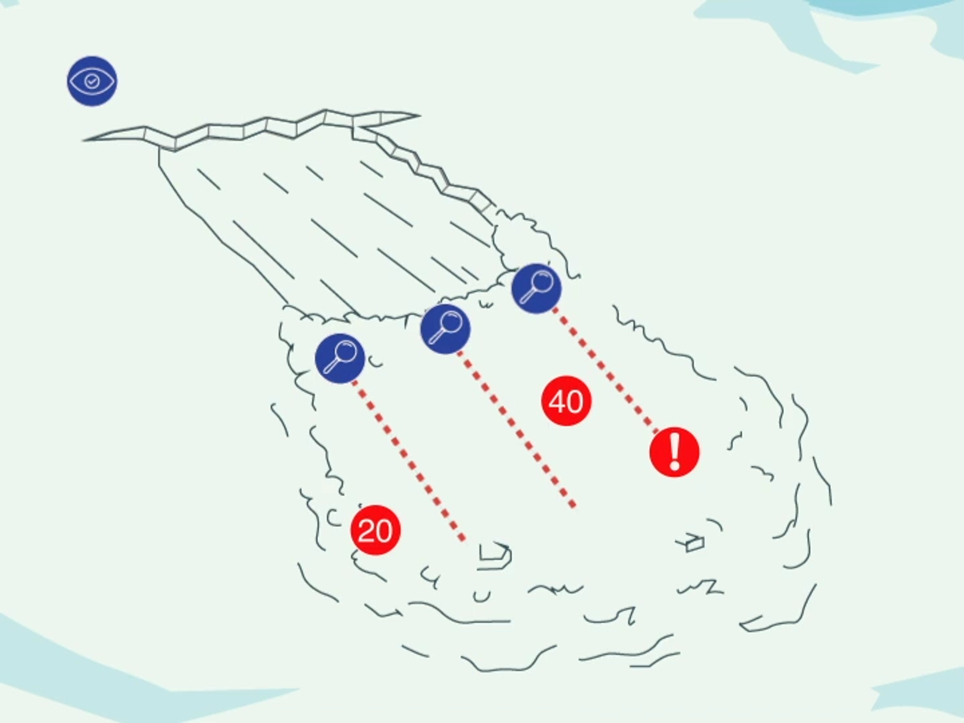 Diagram of a transceiver signal search