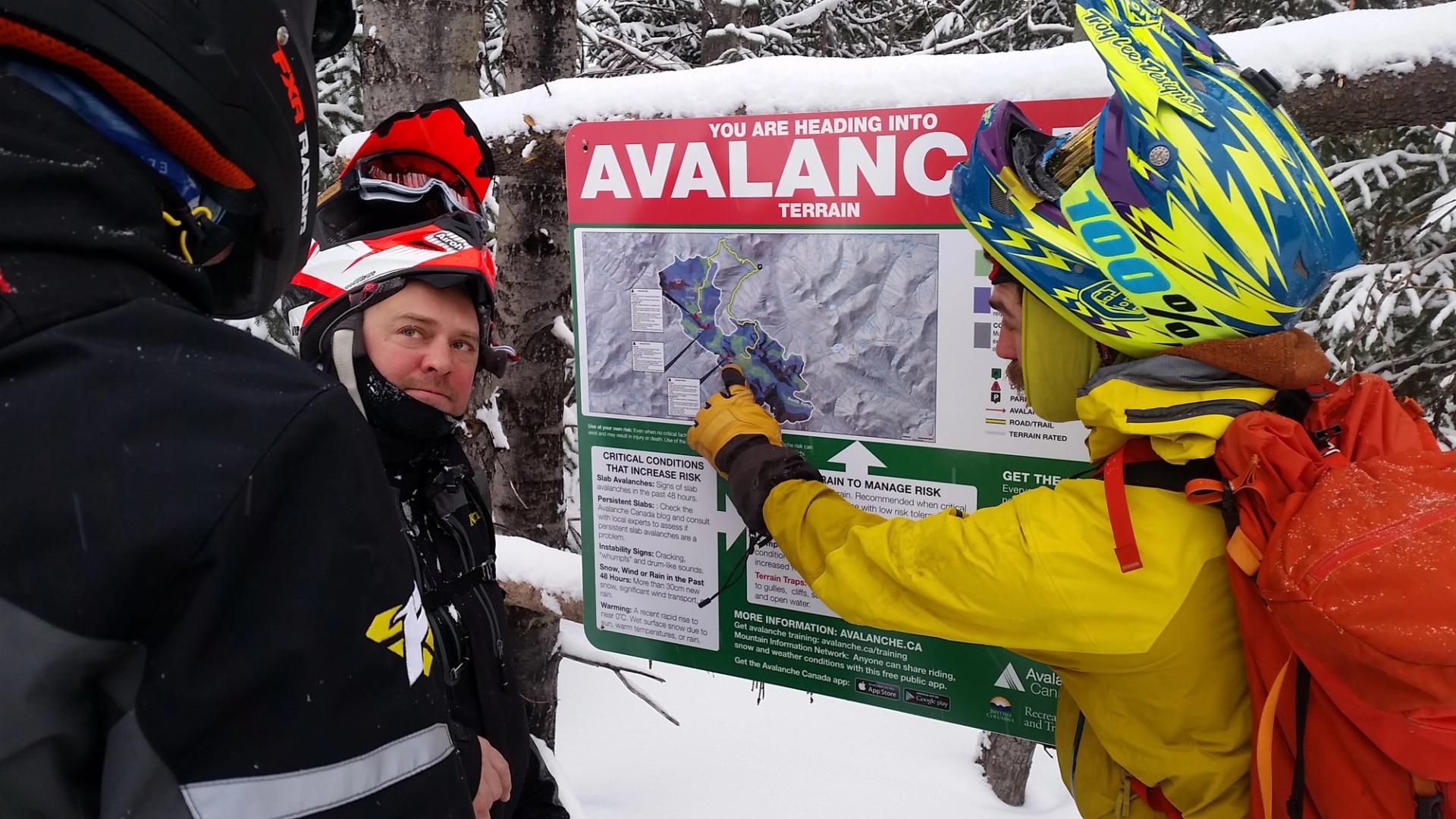 ATES rating signs can be found at trailheads for areas that have been rated.