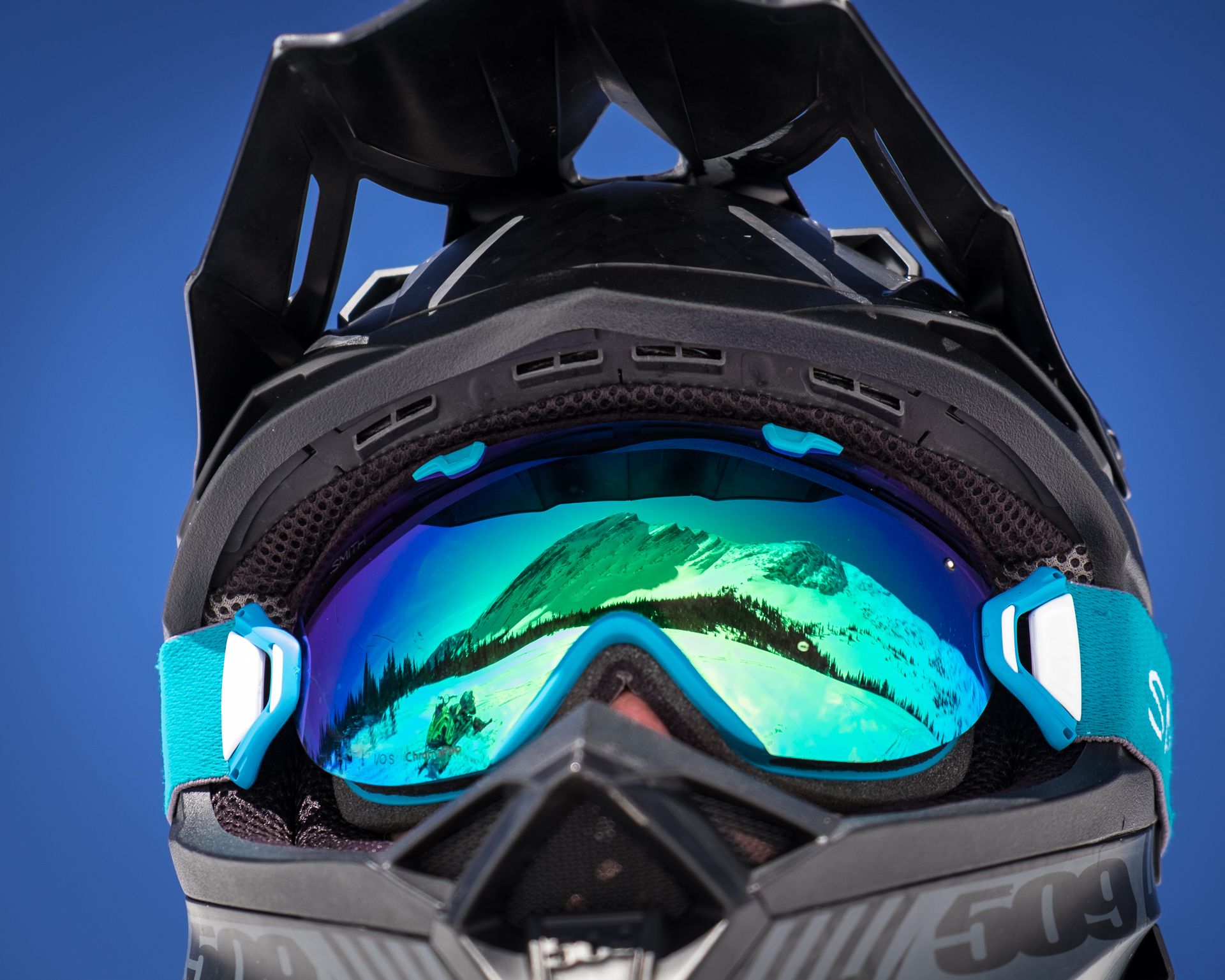 Helmet and goggles