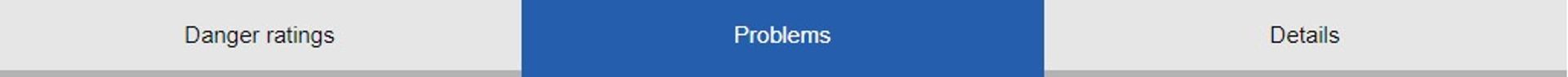 Avalanche problems tab