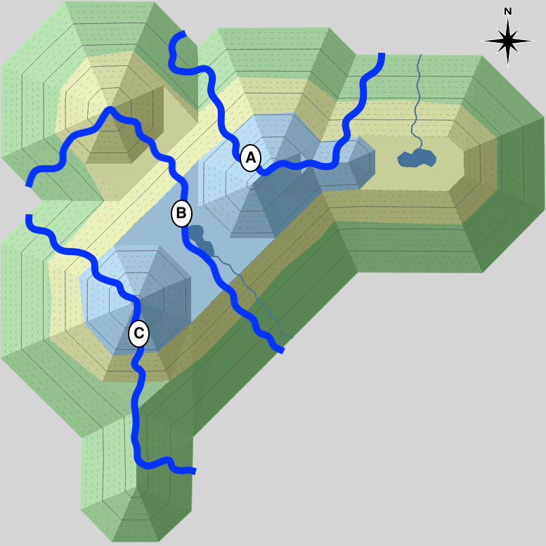 Rank the routes from safest to least safe.