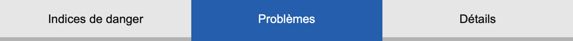 Avalanche problems tab