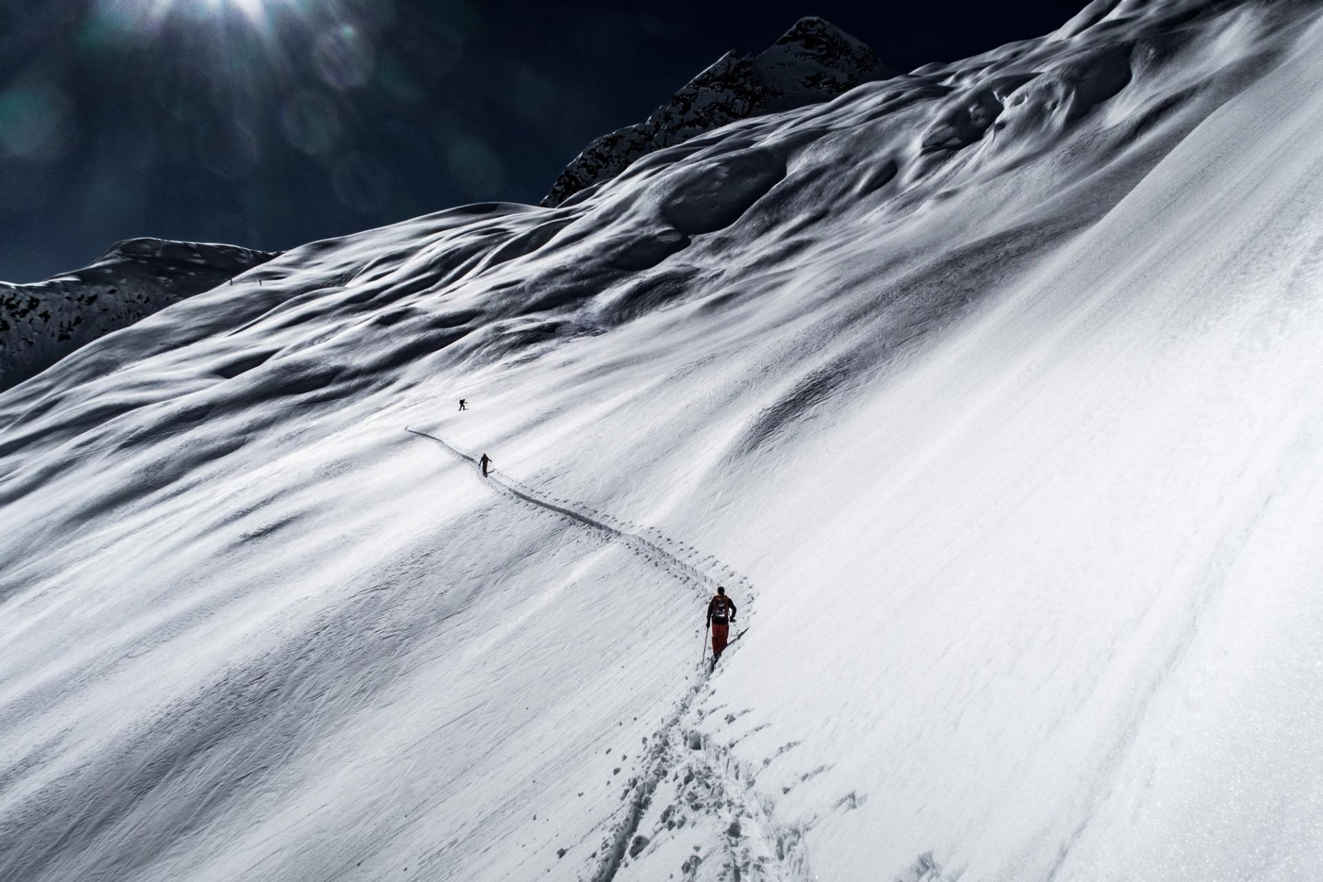 You should stay spread out when travelling through big terrain like this.