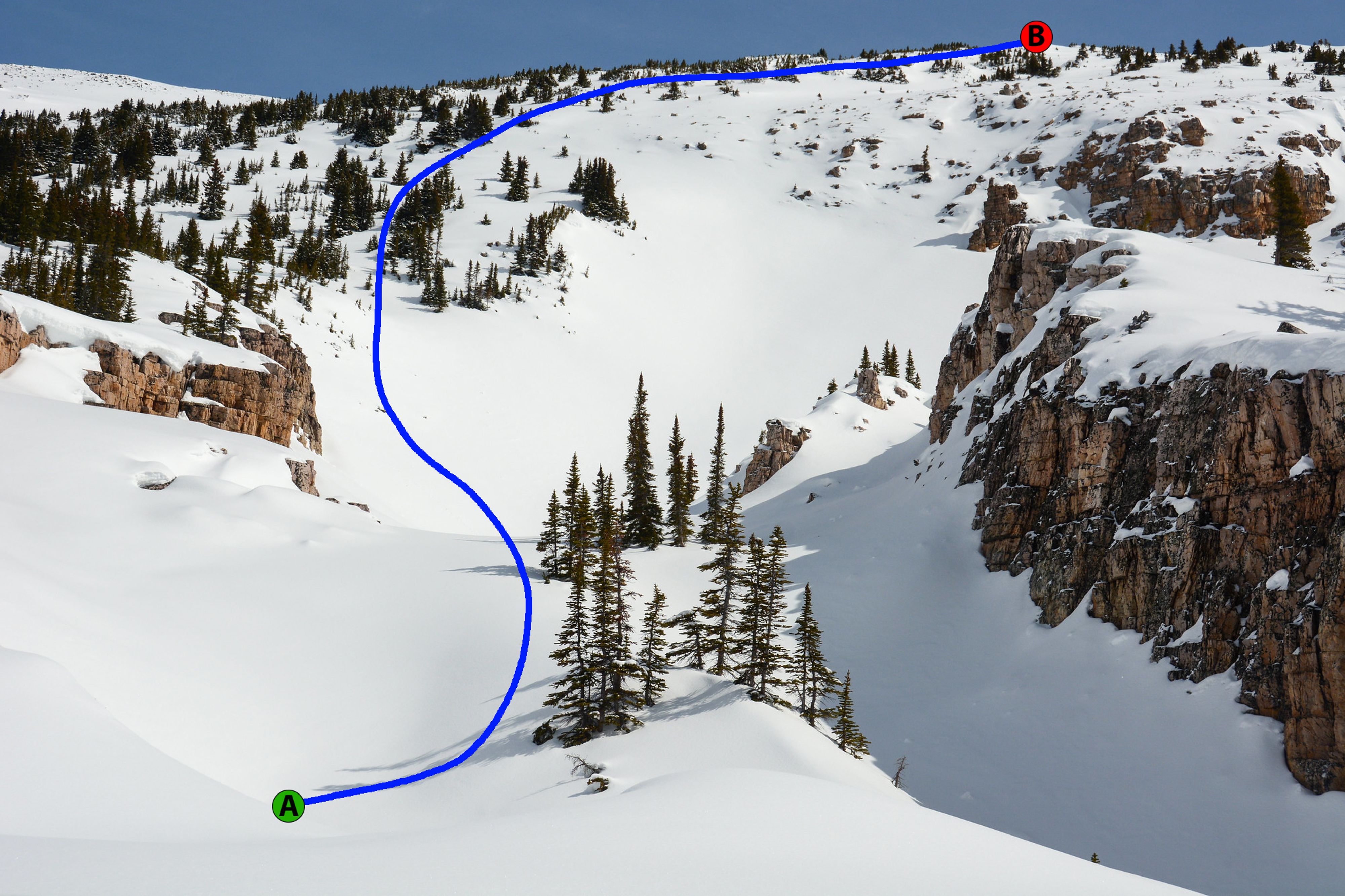 This is simple terrain. The avalanche danger is moderate at all elevations.
