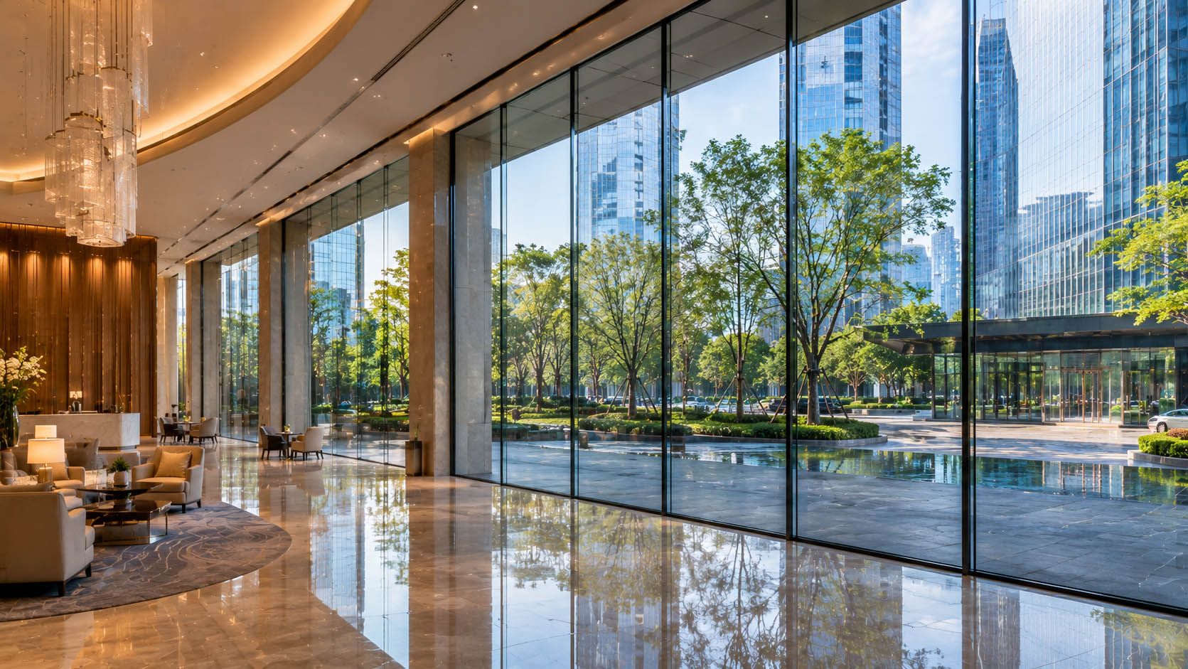 Lobby Glass Curtain Walls — ON