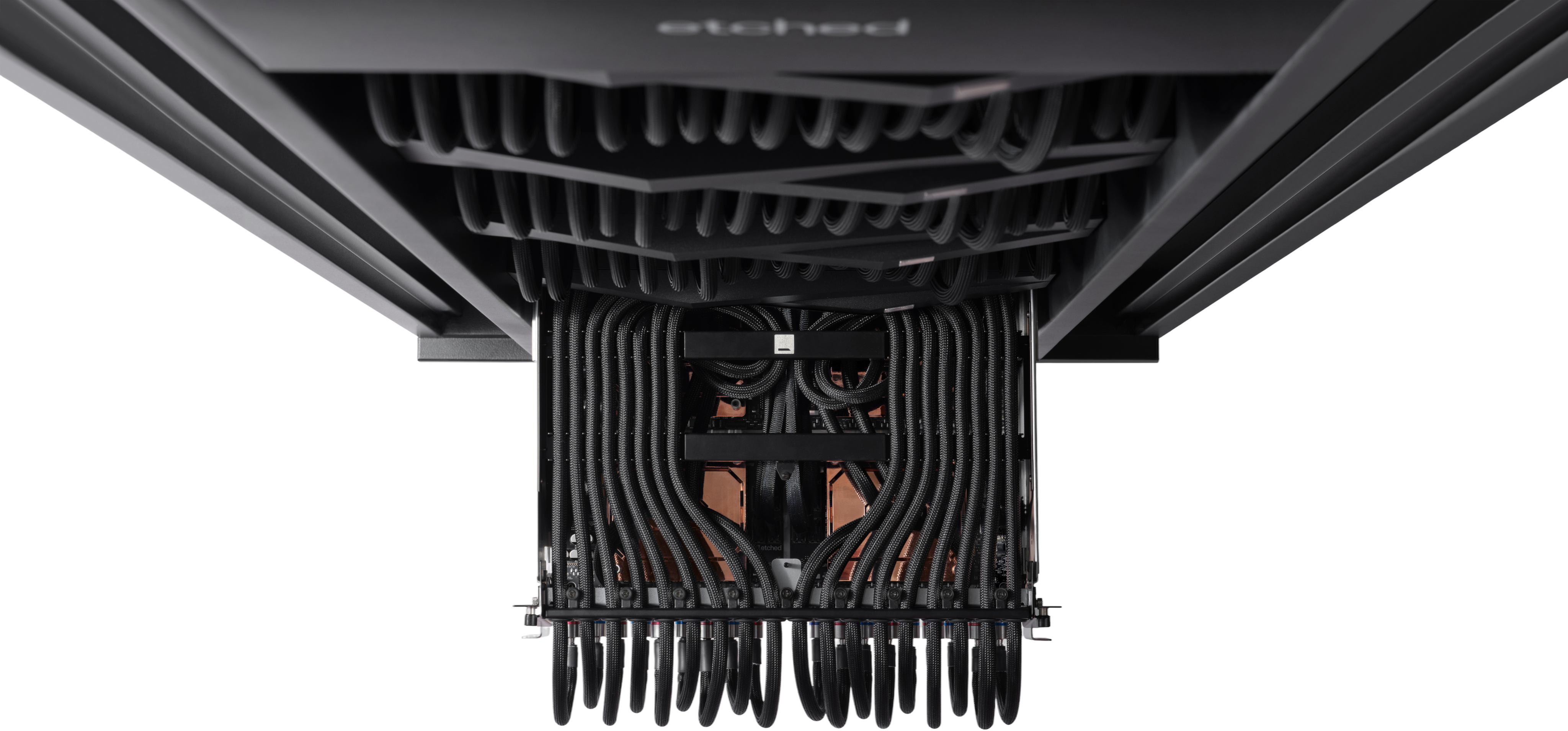 Etched inference rack