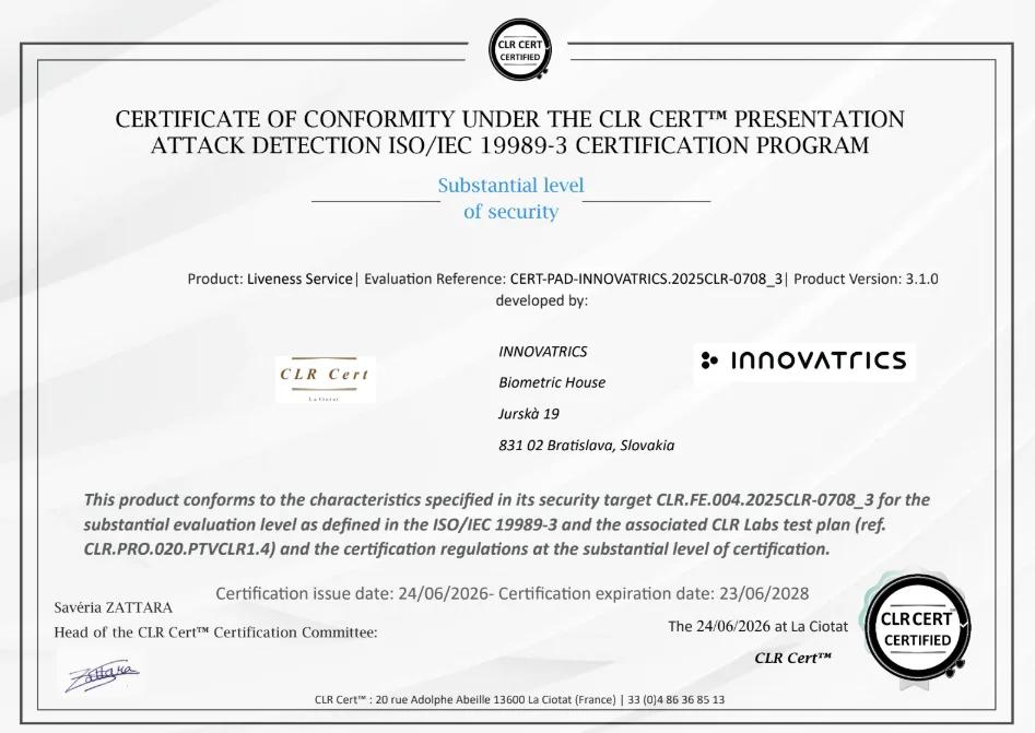 Pad certification 1