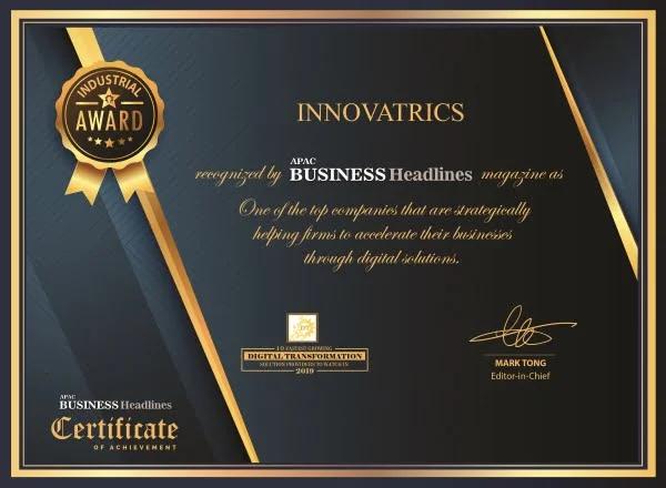 Innovatrics Included in the 10 Fastest Growing Digital Transformation Solution Providers in 2019
