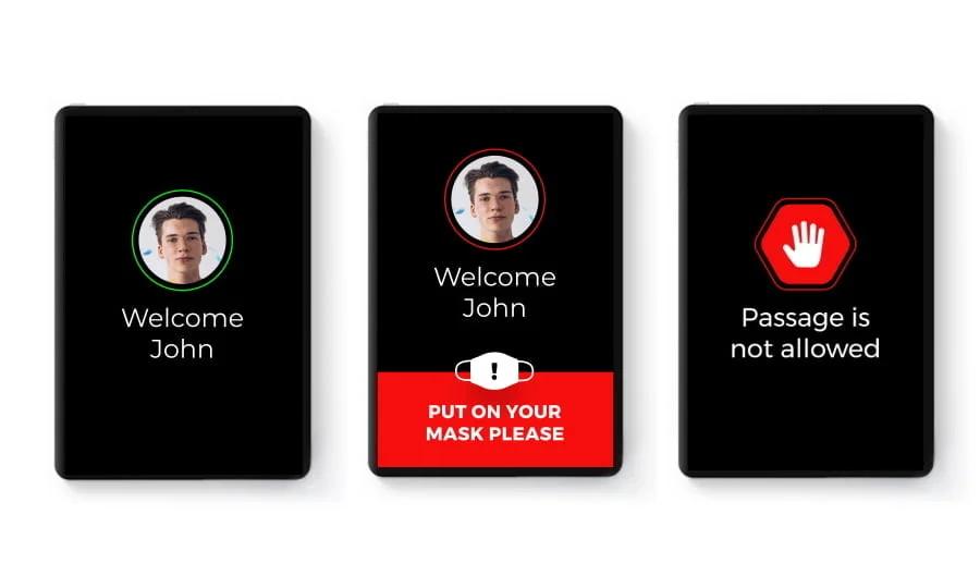 Smartface face mask recognition