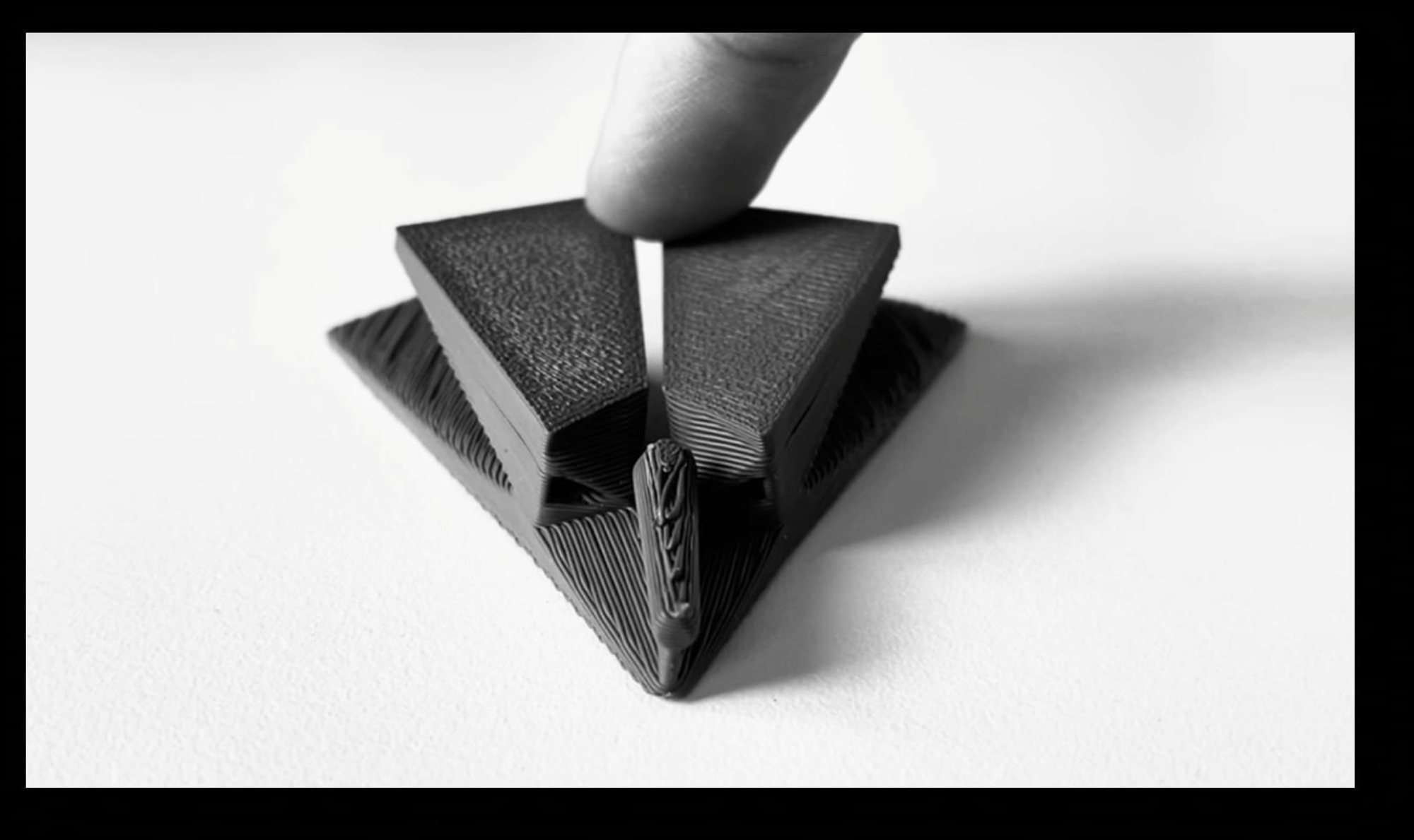 Close-up of the printed layer texture