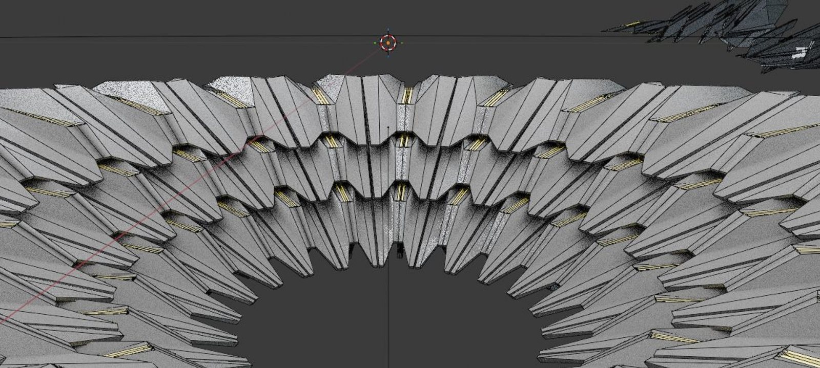 Stacked tiers, front — experiment by Kyryll Dmytrenko