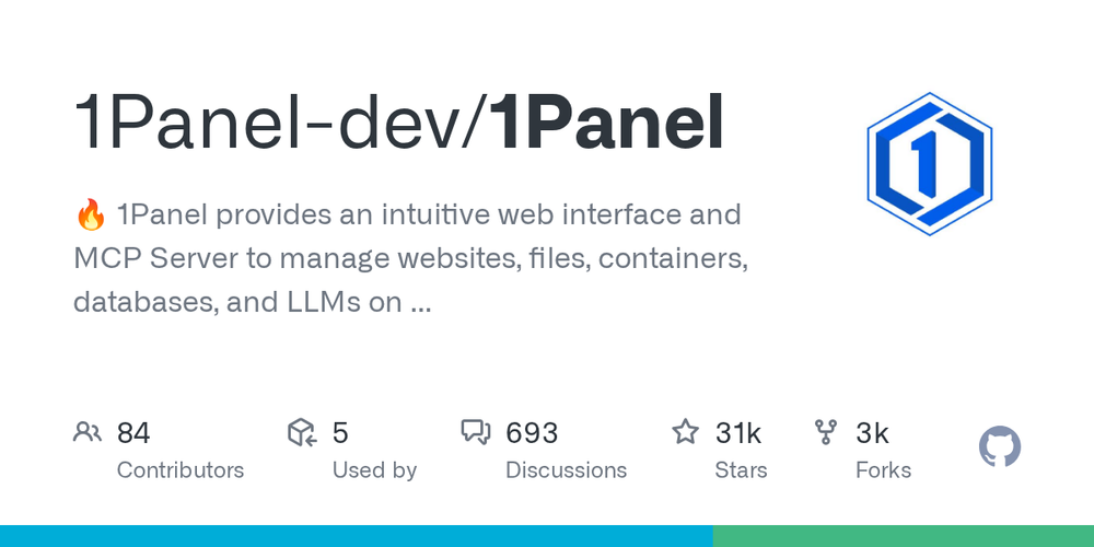 Screenshot of 1Panel