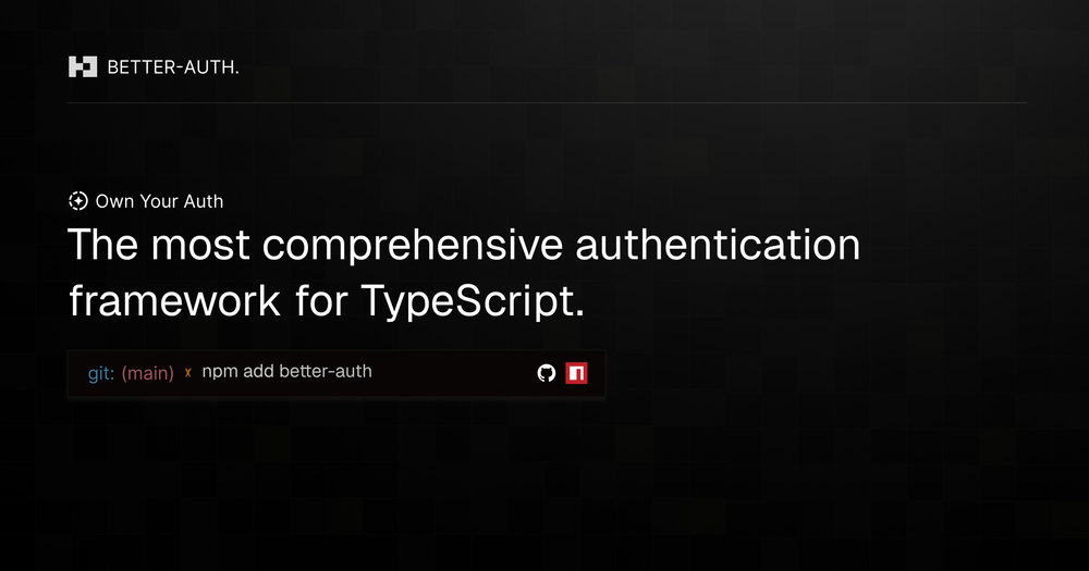 Screenshot of Better Auth Screenshot of Better Auth