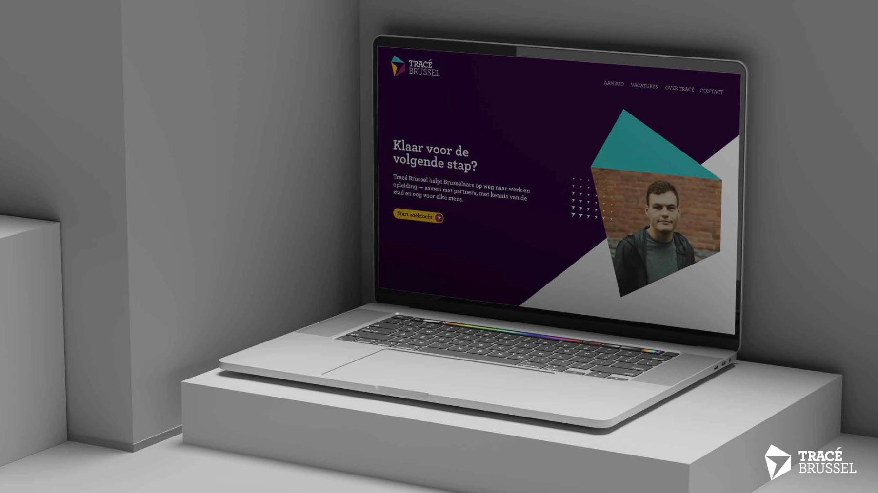 Tracé Brussel Rebranding Website Mockup 2