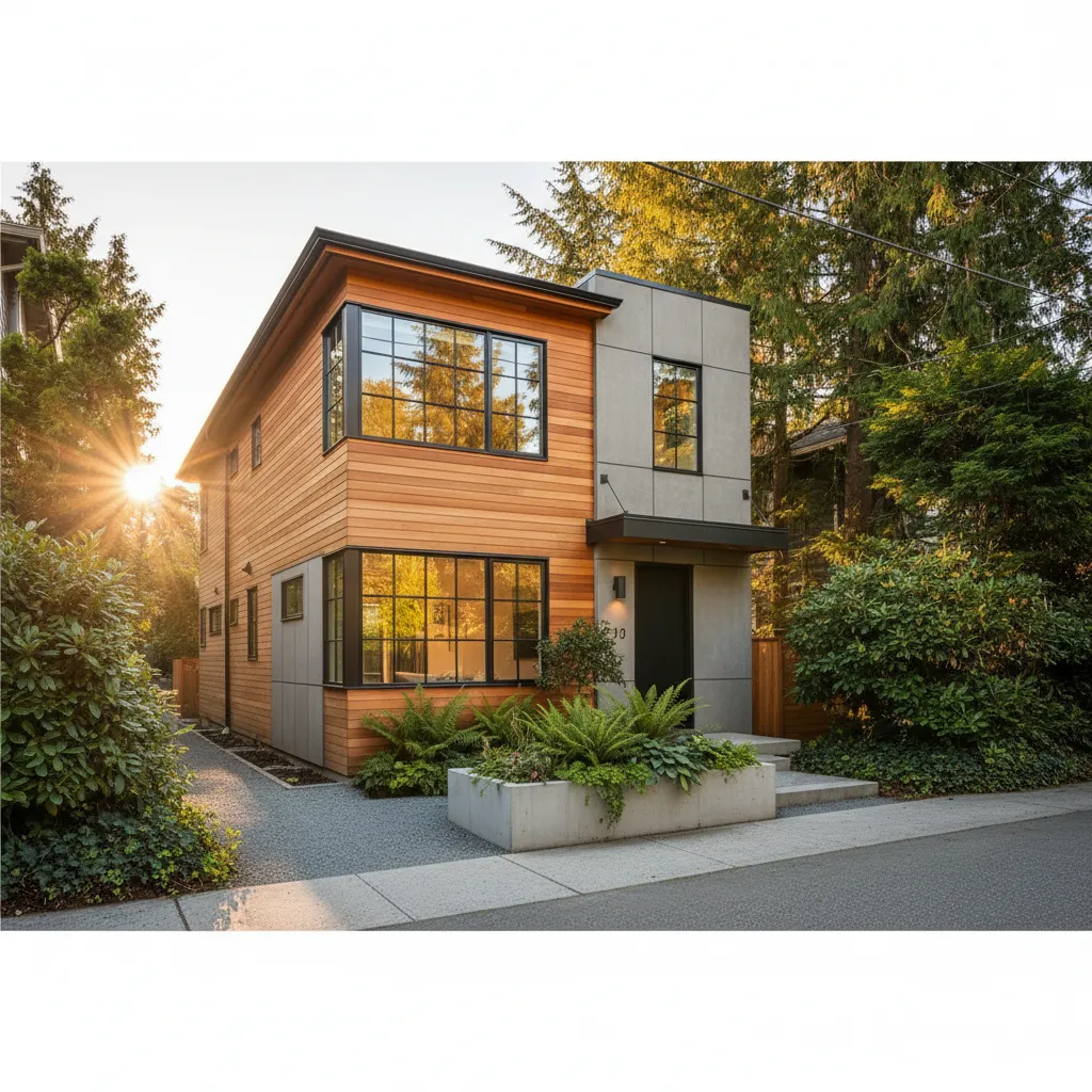 Vancouver Laneway Homes Entry Design 2025: Front vs. Side Door Placement Guide | CoreVal Homes Vancouver custom home builder