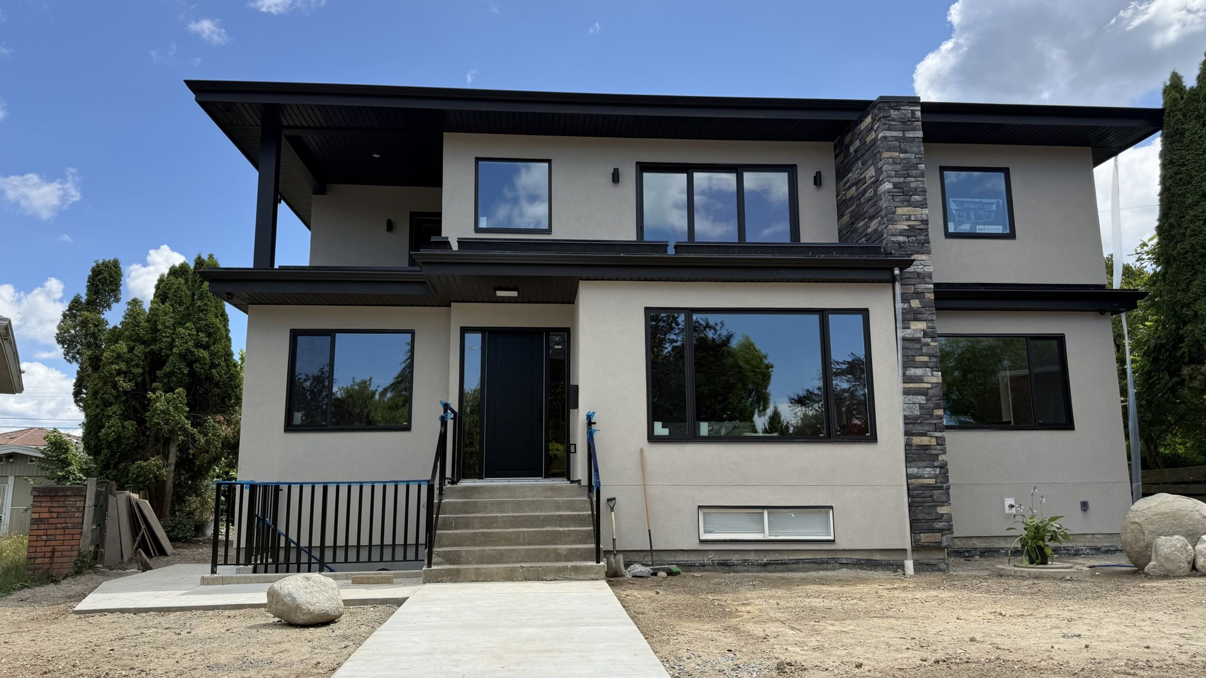 Completed exterior of a full home renovation in Renfrew-Collingwood, East Vancouver