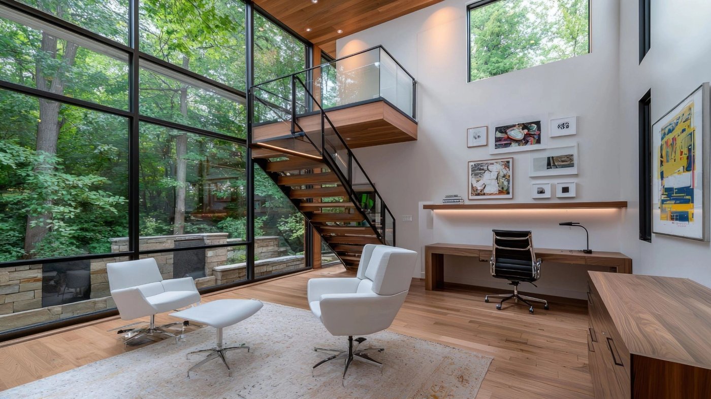 Modern custom home interior by CoreVal Homes in Greater Vancouver