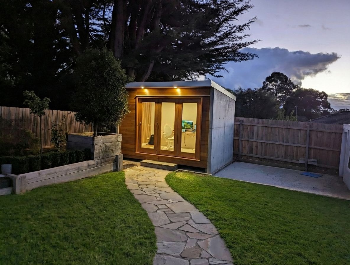 Backyard studio Chilliwack — CoreVal Homes detached studio build