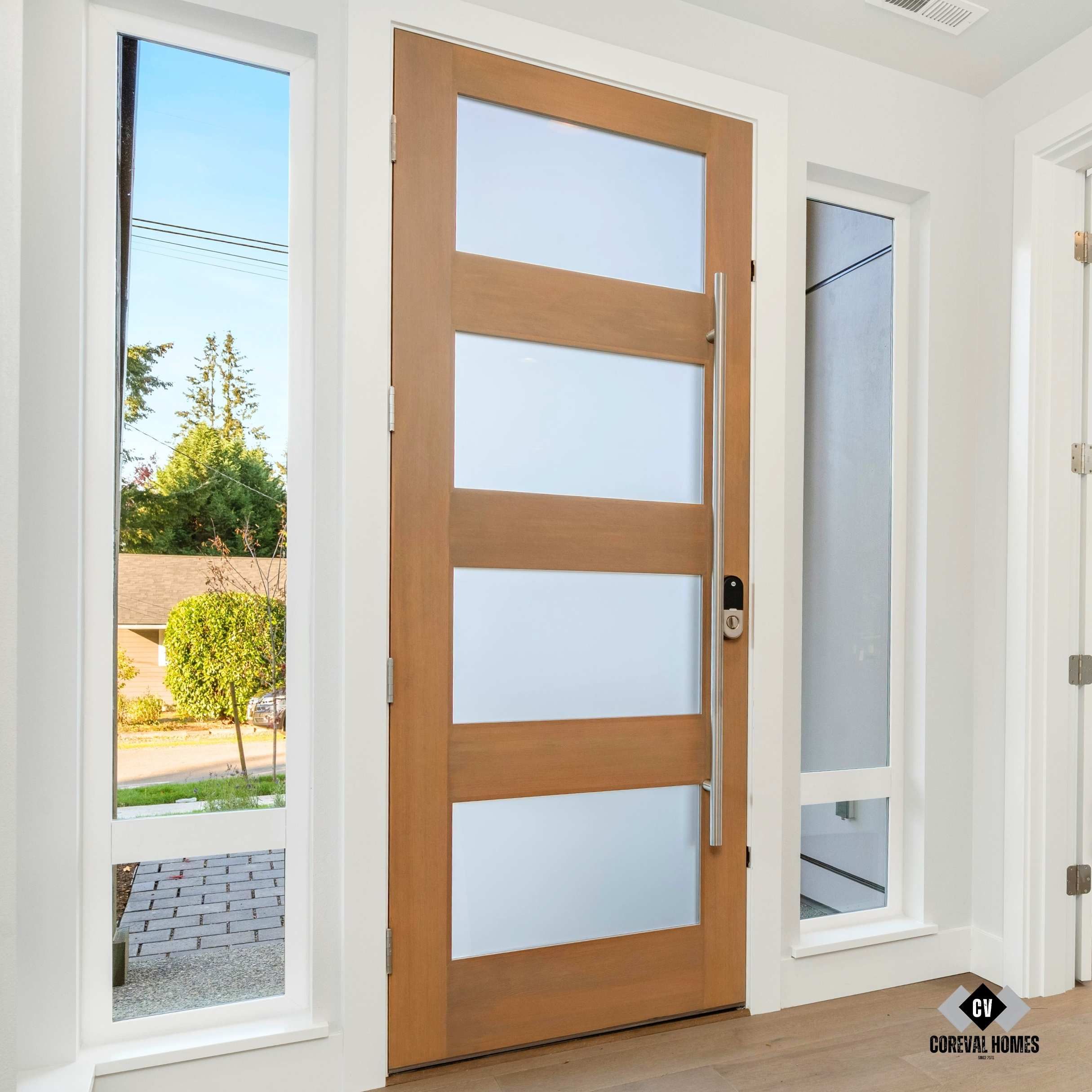 Laneway home entry design by CoreVal Homes Vancouver