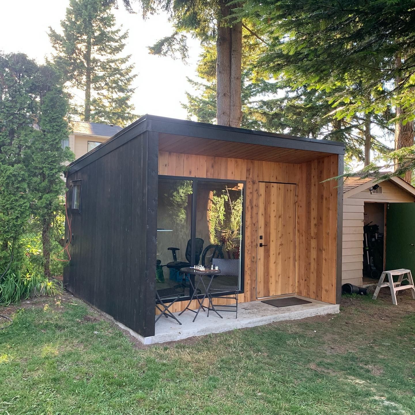 Backyard studio construction by CoreVal Homes