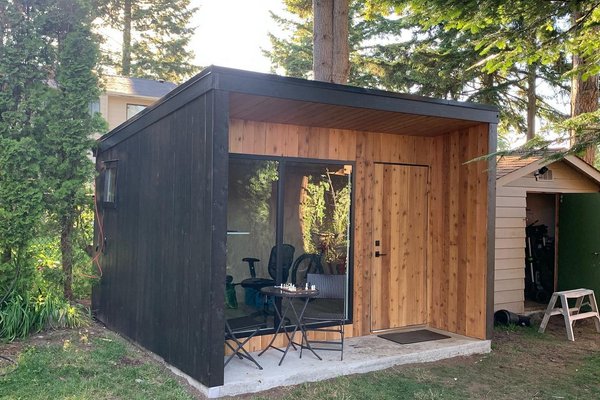 Backyard studio construction by CoreVal Homes