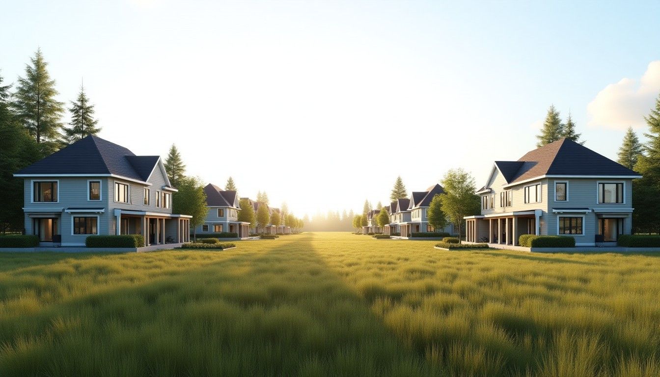 Residential development feasibility planning materials for a Burnaby custom home project