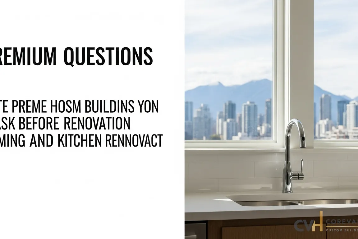 10x10 kitchen renovation cost (BC / Metro Vancouver): 7 Questions to Ask Before You Sign — CoreVal Homes