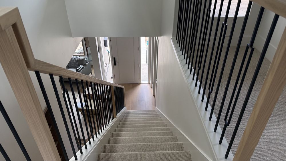 Staircase serving the new third floor