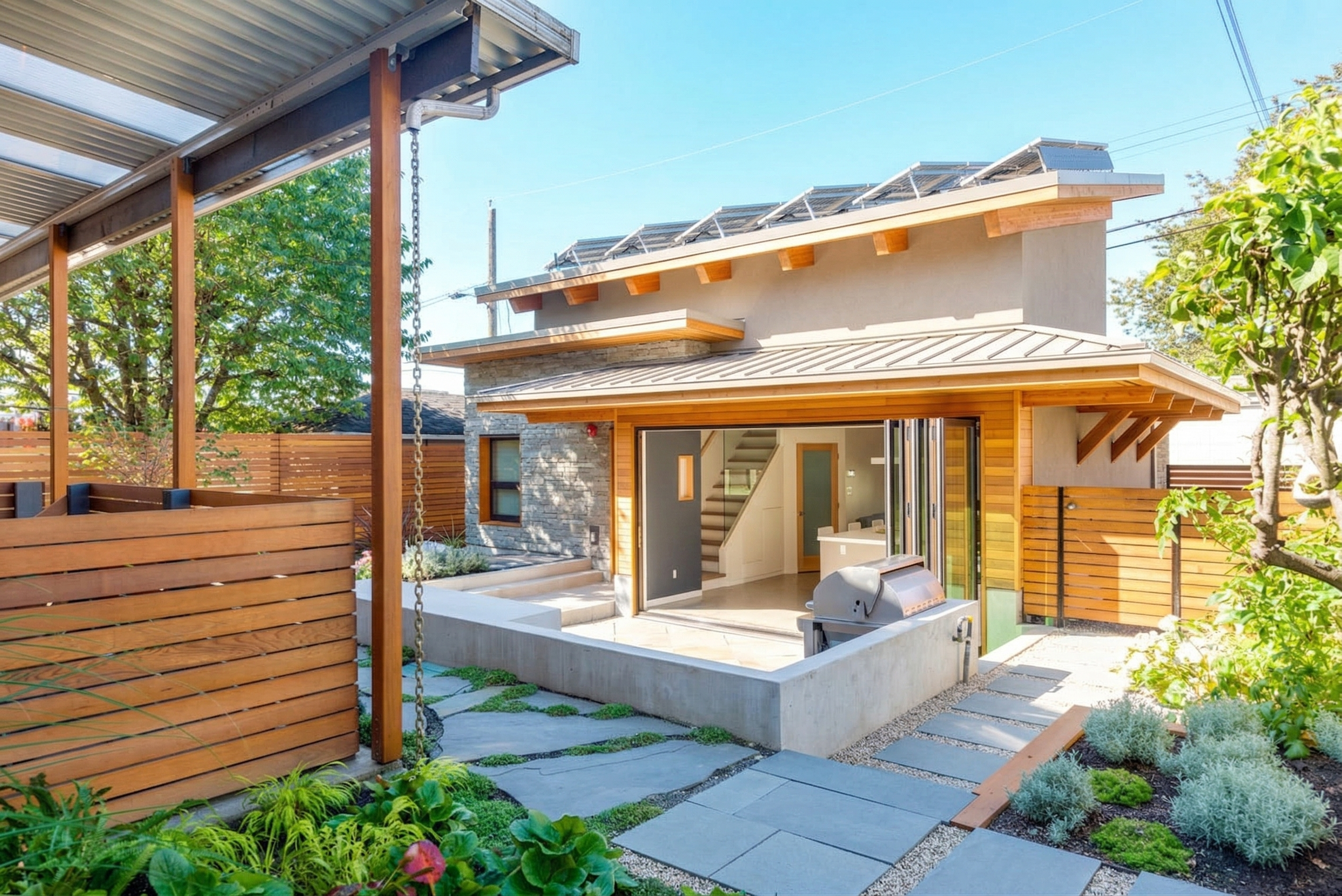 Laneway home build in progress Vancouver BC — CoreVal Homes construction