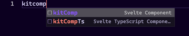 SvelteKit Component Snippet