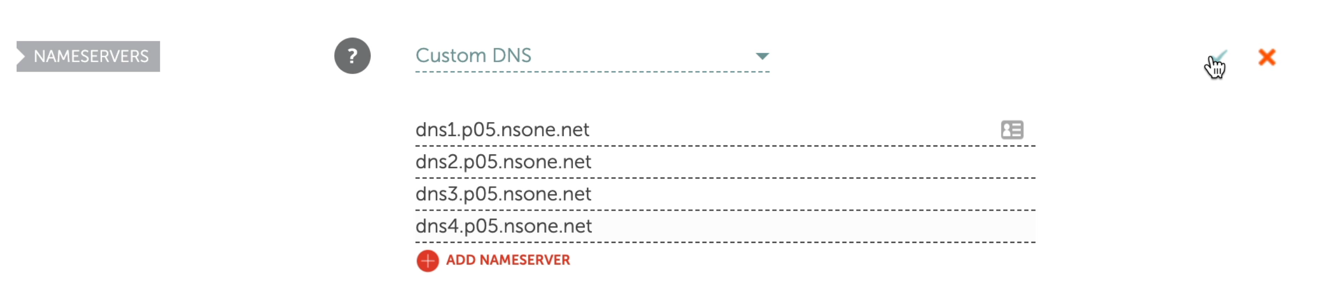 Add Custom DNS in Domain Name Host