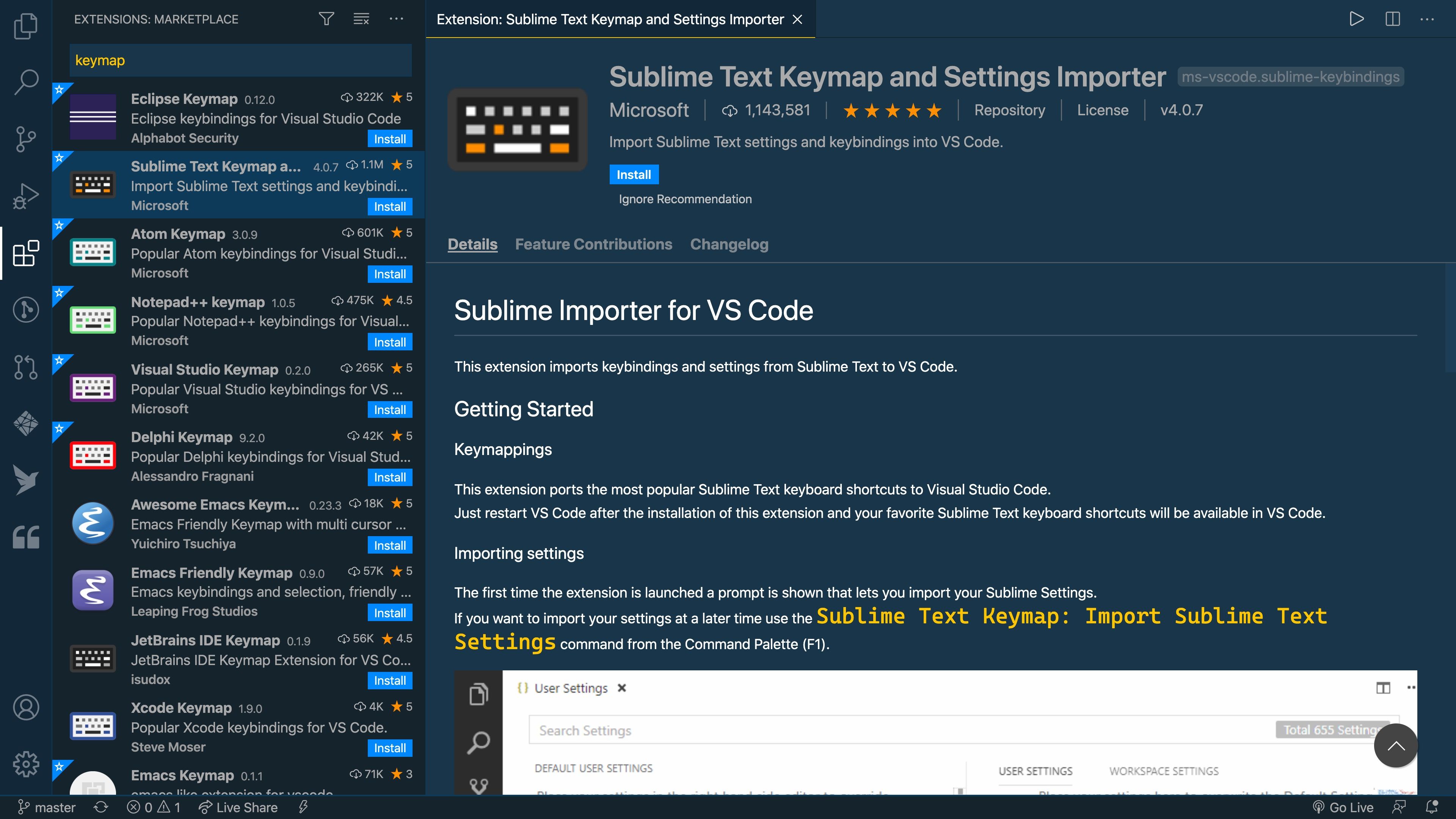 VS Code Keymaps