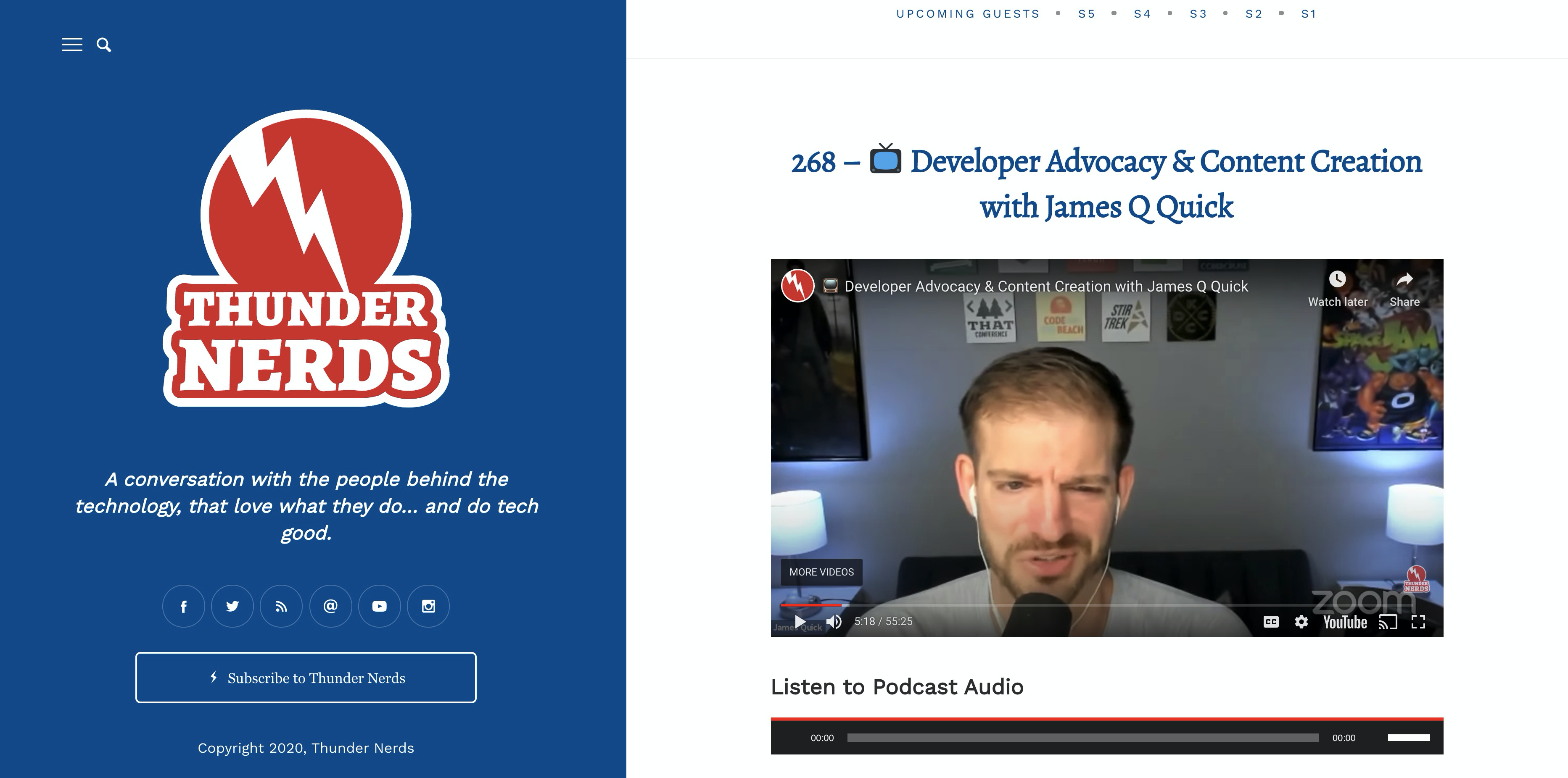 Developer Advocacy and Content Creation (Thunder Nerds Podcast)