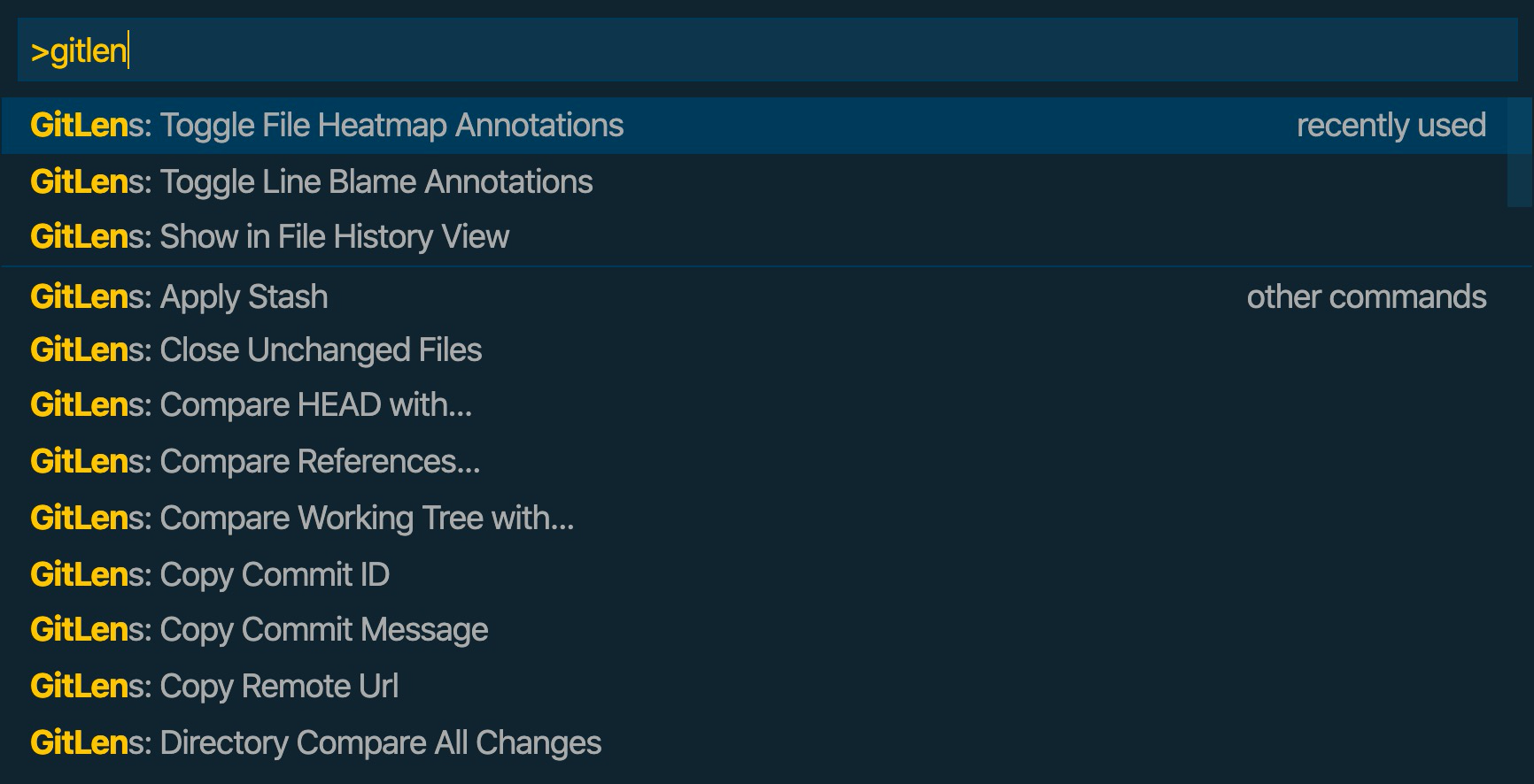 GitLens Commands