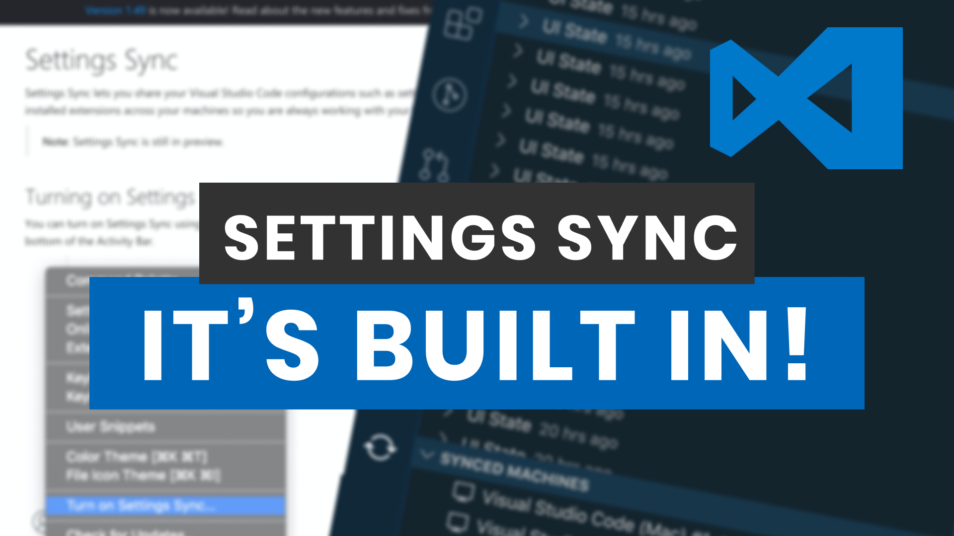 Settings Sync is Built Into Visual Studio Code Now