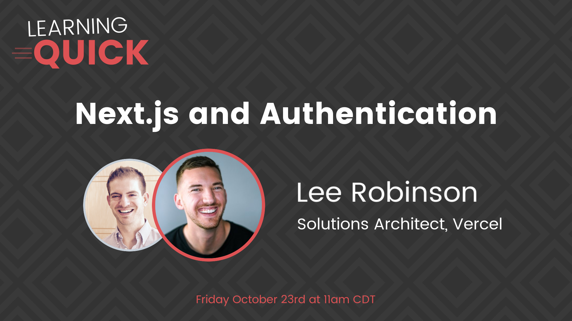 Next.js and Authentication with Lee Robinson