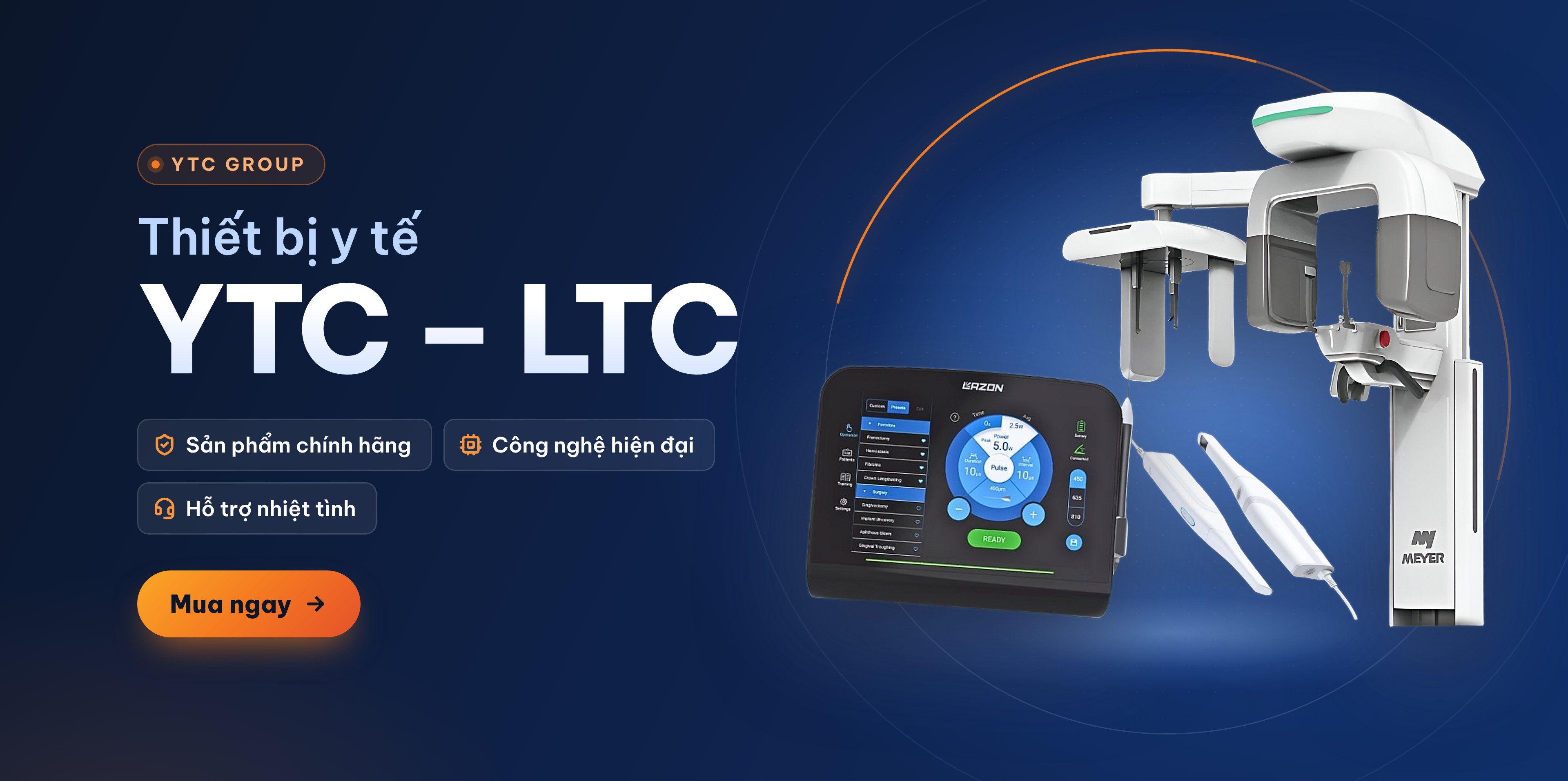 Thiết bị y tế YTC – LTC: sản phẩm chính hãng, công nghệ hiện đại, hỗ trợ nhiệt tình