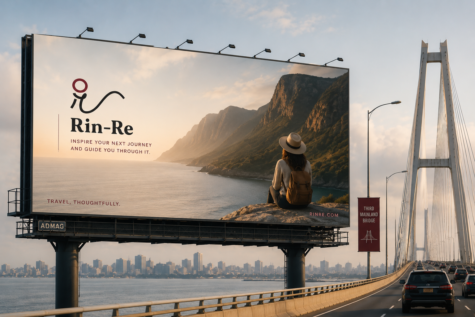 Billboard mock up for the logo