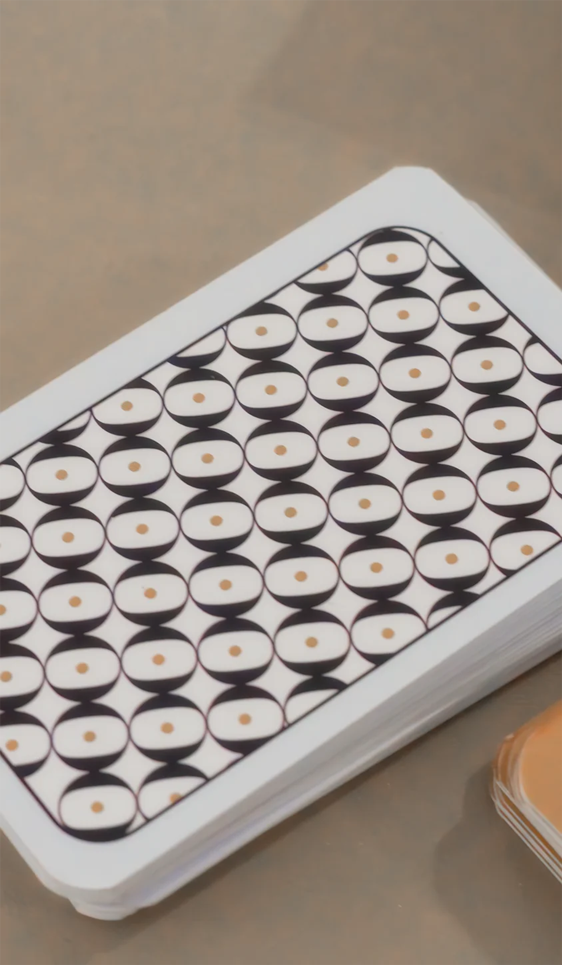 Printed Closer Than We Know card-back pattern