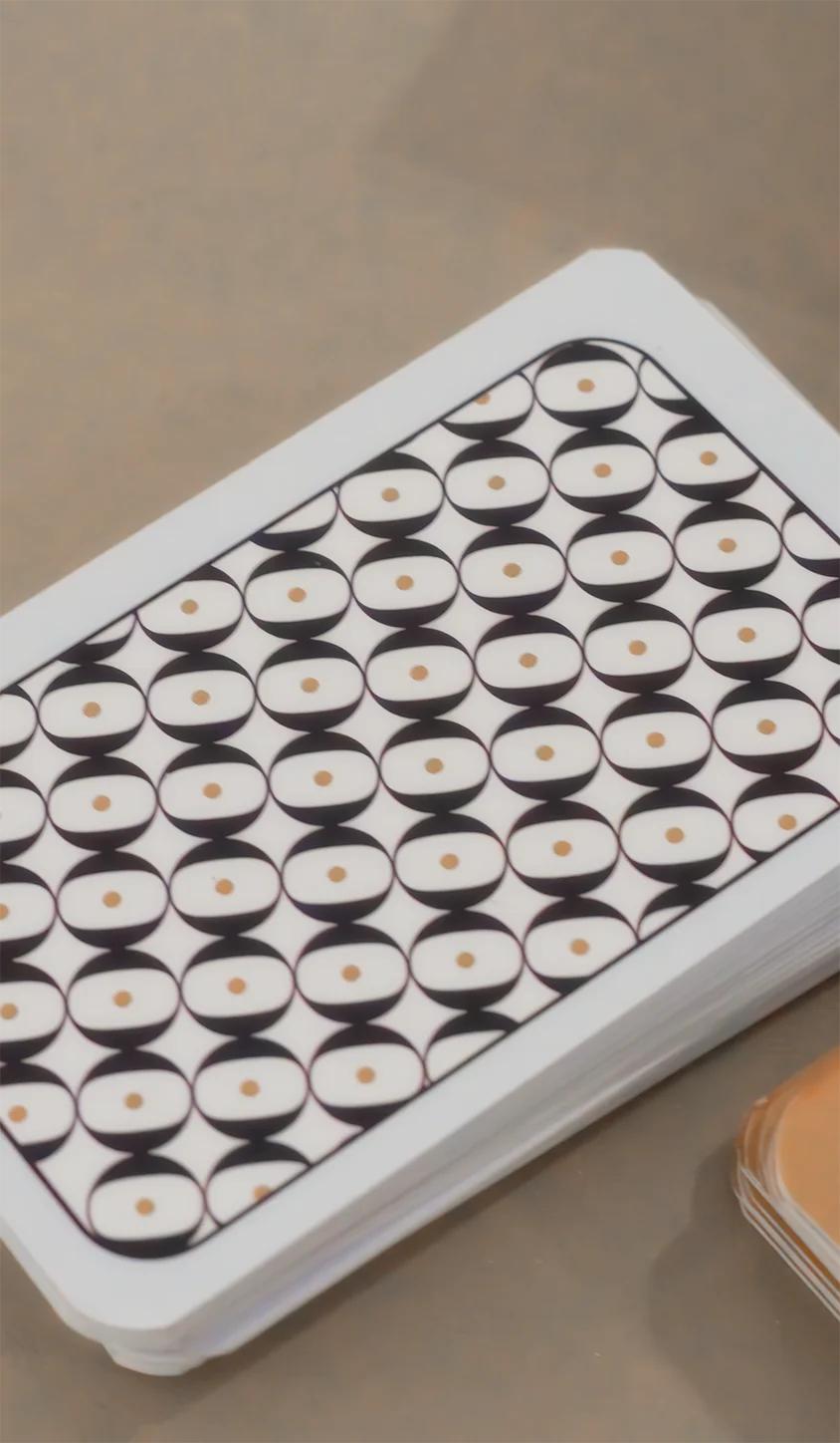 Printed Closer Than We Know card-back pattern